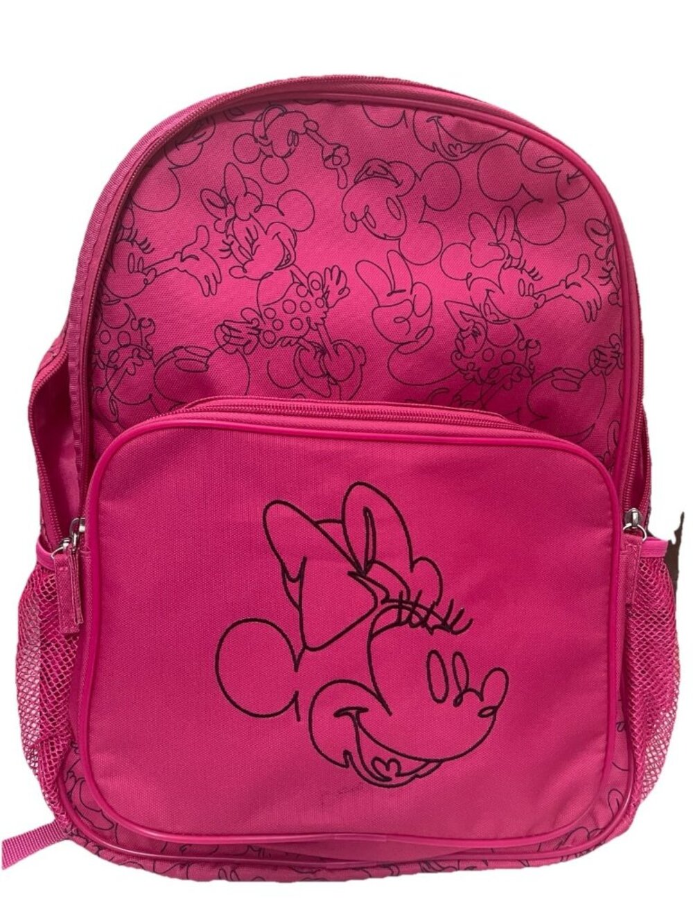Kids Children Backpack Book Bag Disney Minnie Mouse Hot Pink - Picture 2 of 7